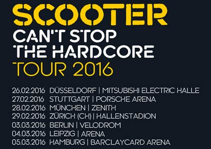 Scooter mit Can't Stop The Hardcore Tour 2016